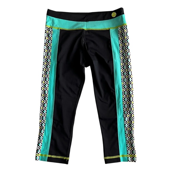 Trina Turk Recreation Crop Leggings Capri XS y2k Low Rise - Picture 1 of 7
